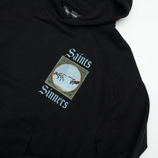 "DIVINE TOUCH" HOODIE - BLACK