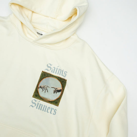 "DIVINE TOUCH" HOODIE - CREAM